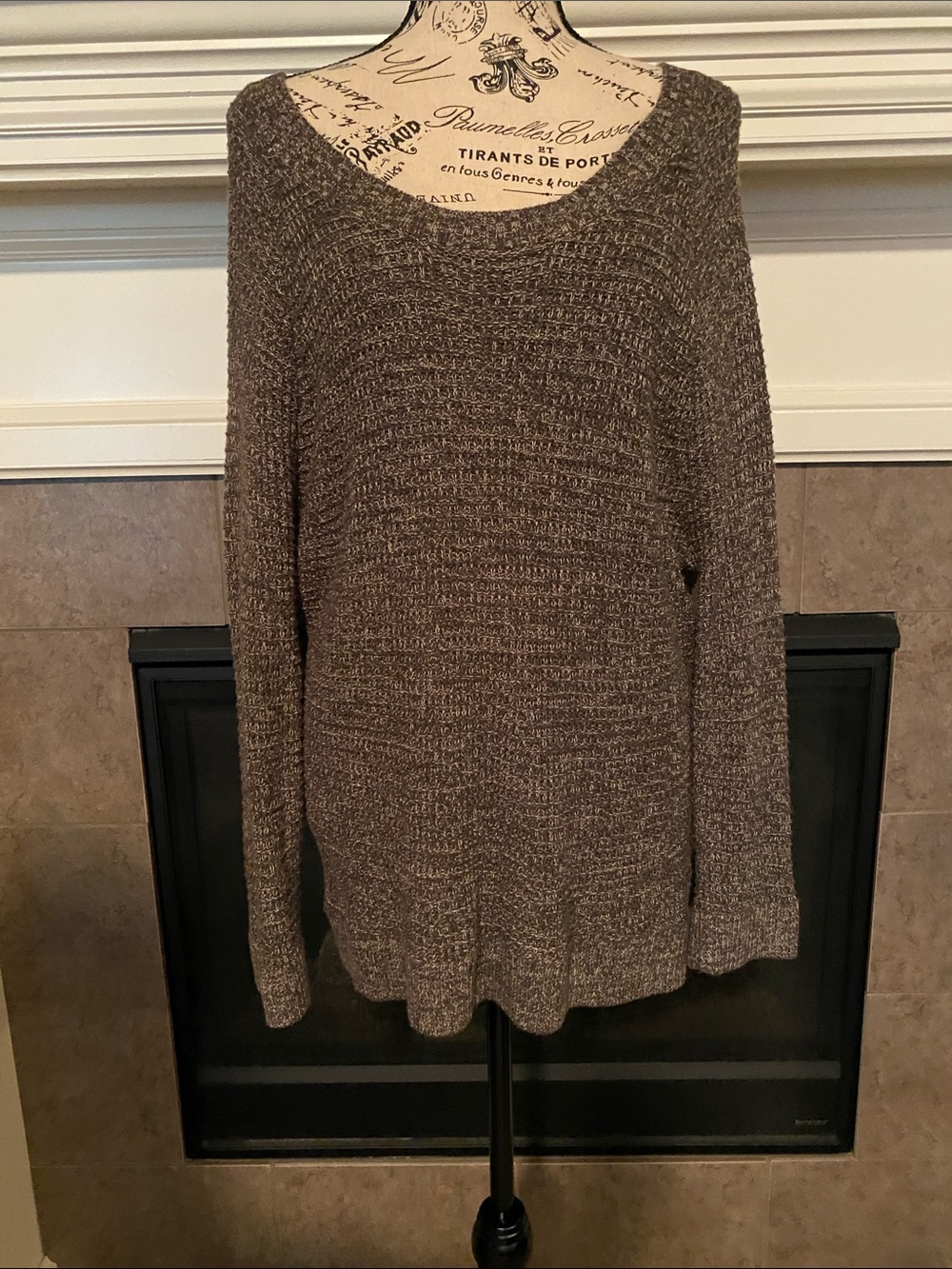 Banana Republic Factory Brown Scoop Neck Soft Sweater. Women’s XL.